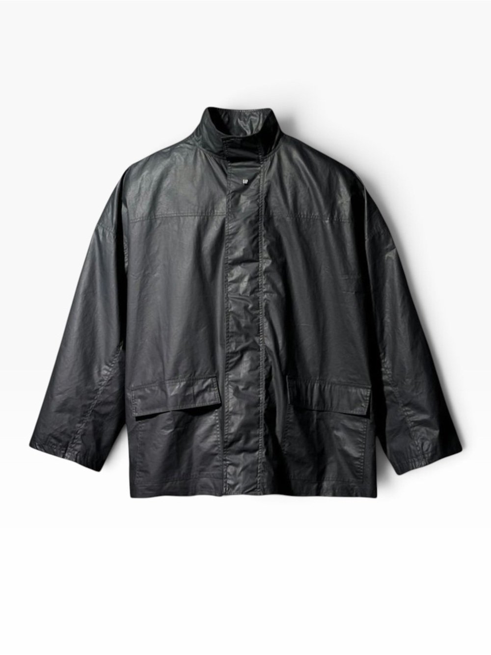 YZY GAP Engineered by Balenciaga (43) Coated Cotton Light Parka - Black - L